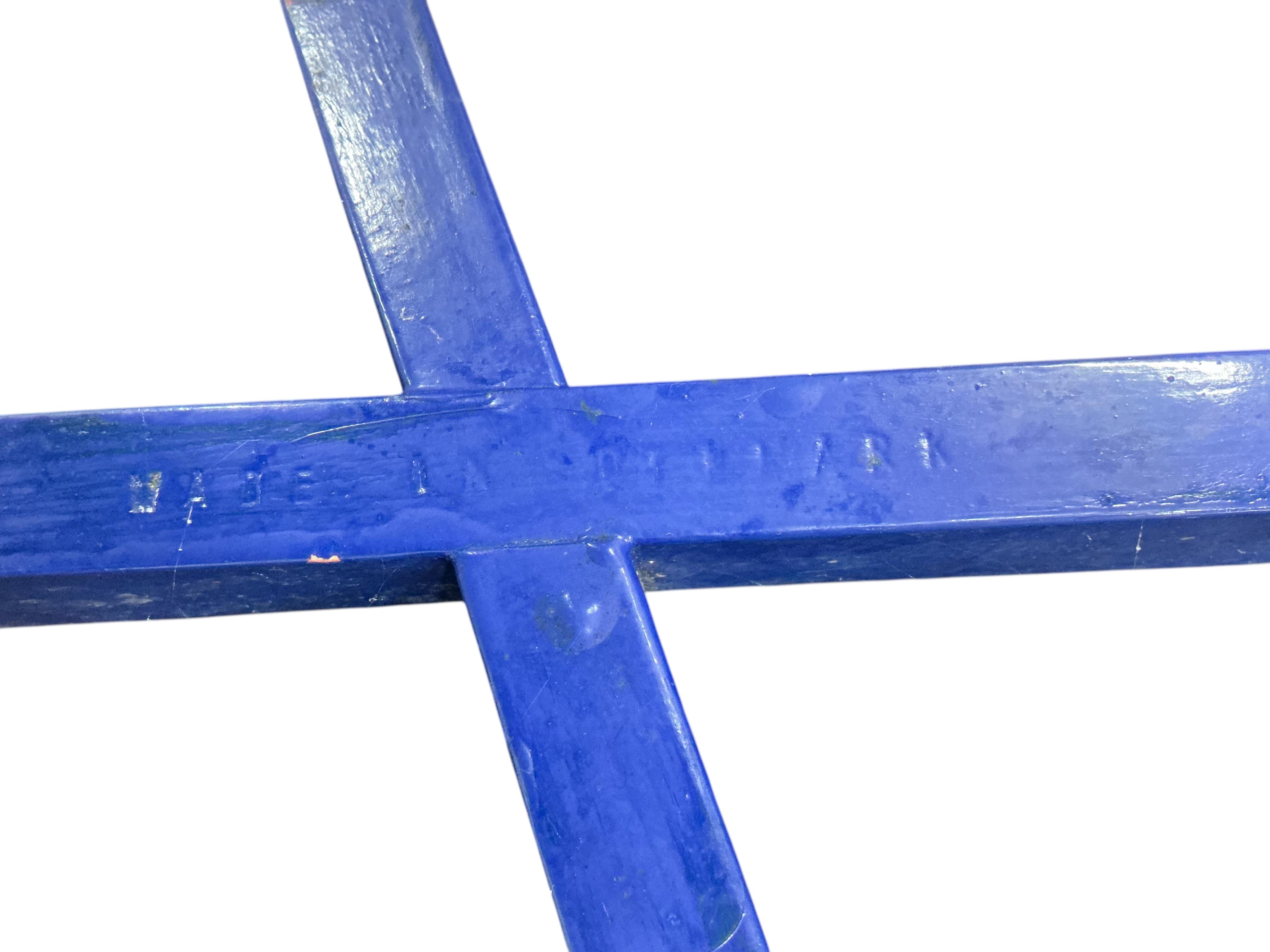 A set of five mid century Danish painted elbow chairs, width 64cm, depth 42cm, height 70cm